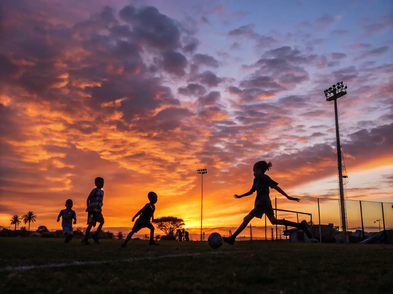 A dynamic image of participants engaged in a sports activity at Espace Magnan, highlighting physical fitness and teamwork.
